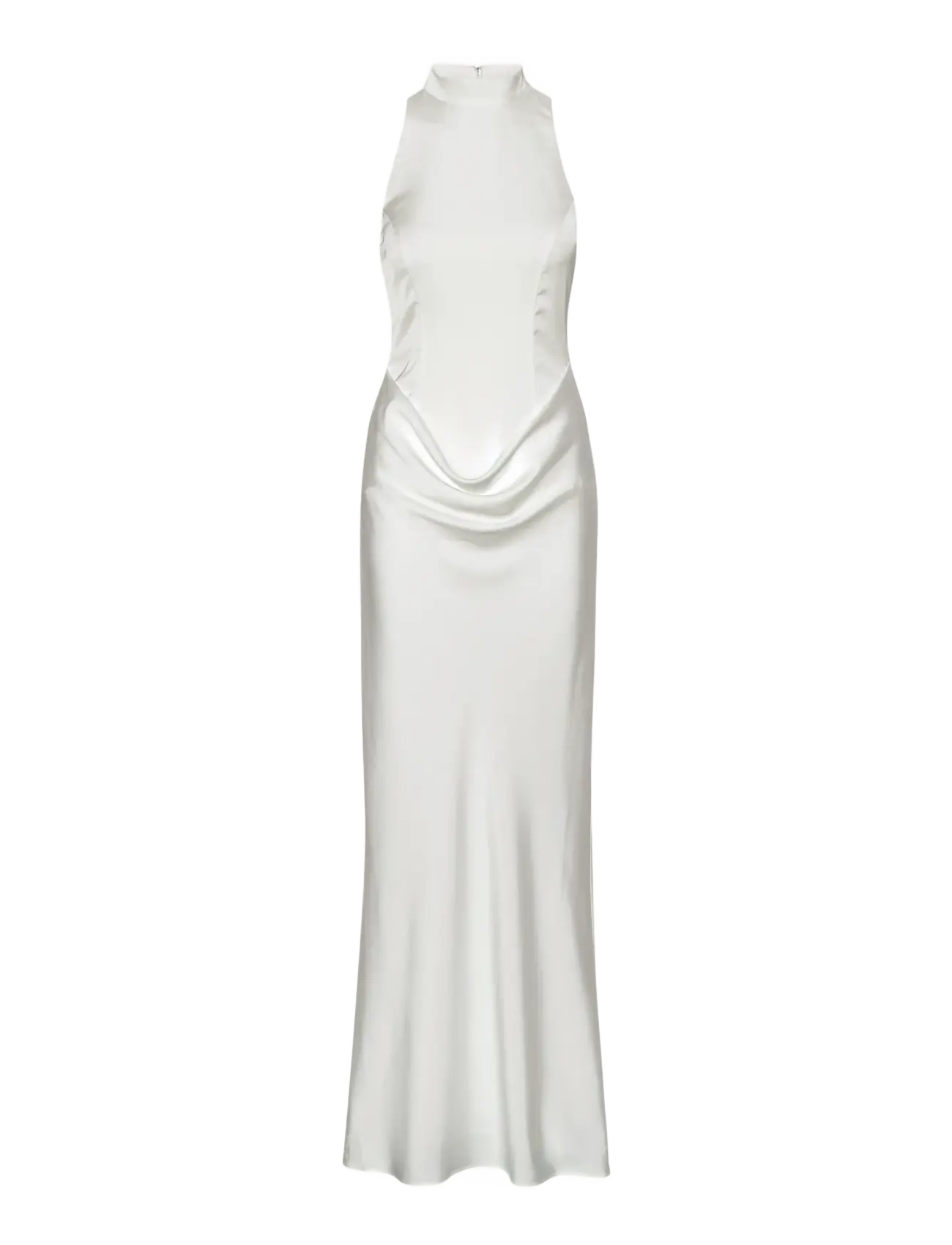 ROTATE - Satin Maxi Train Dress