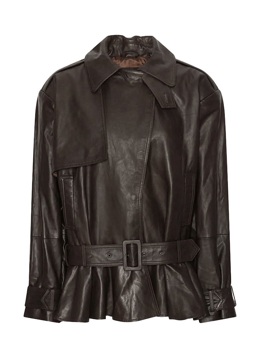 ROTATE - BIKER LEATHER JACKET - kevättakit - molÉ - 0