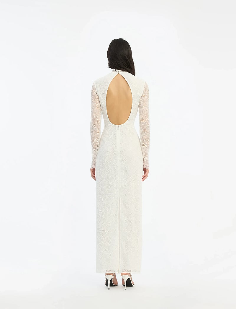 ROTATE - LACE OPEN BACK DRESS - brudekjoler - egret - 3