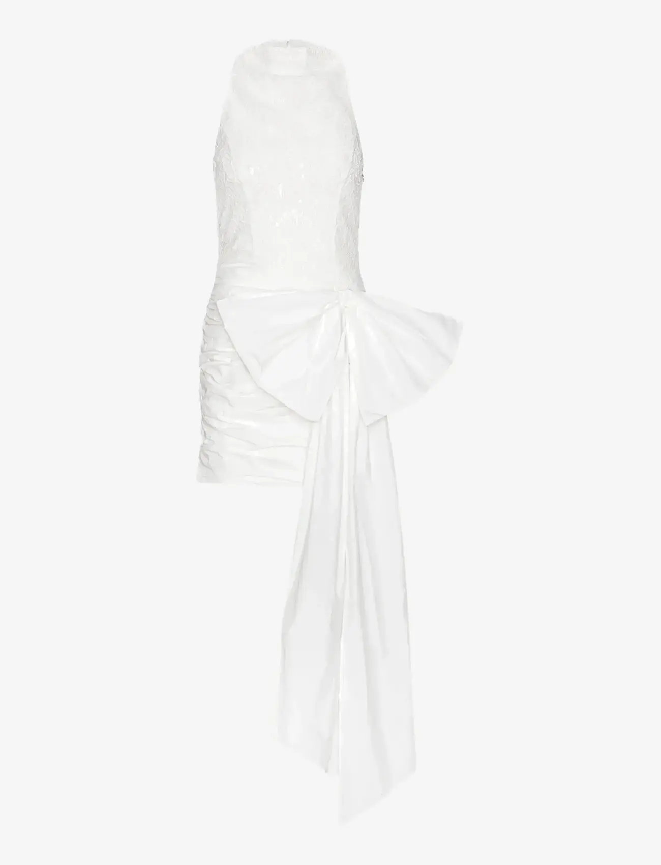 ROTATE Birger Christensen - LACE MINI BOW DRESS - konfirmation - egret - 1