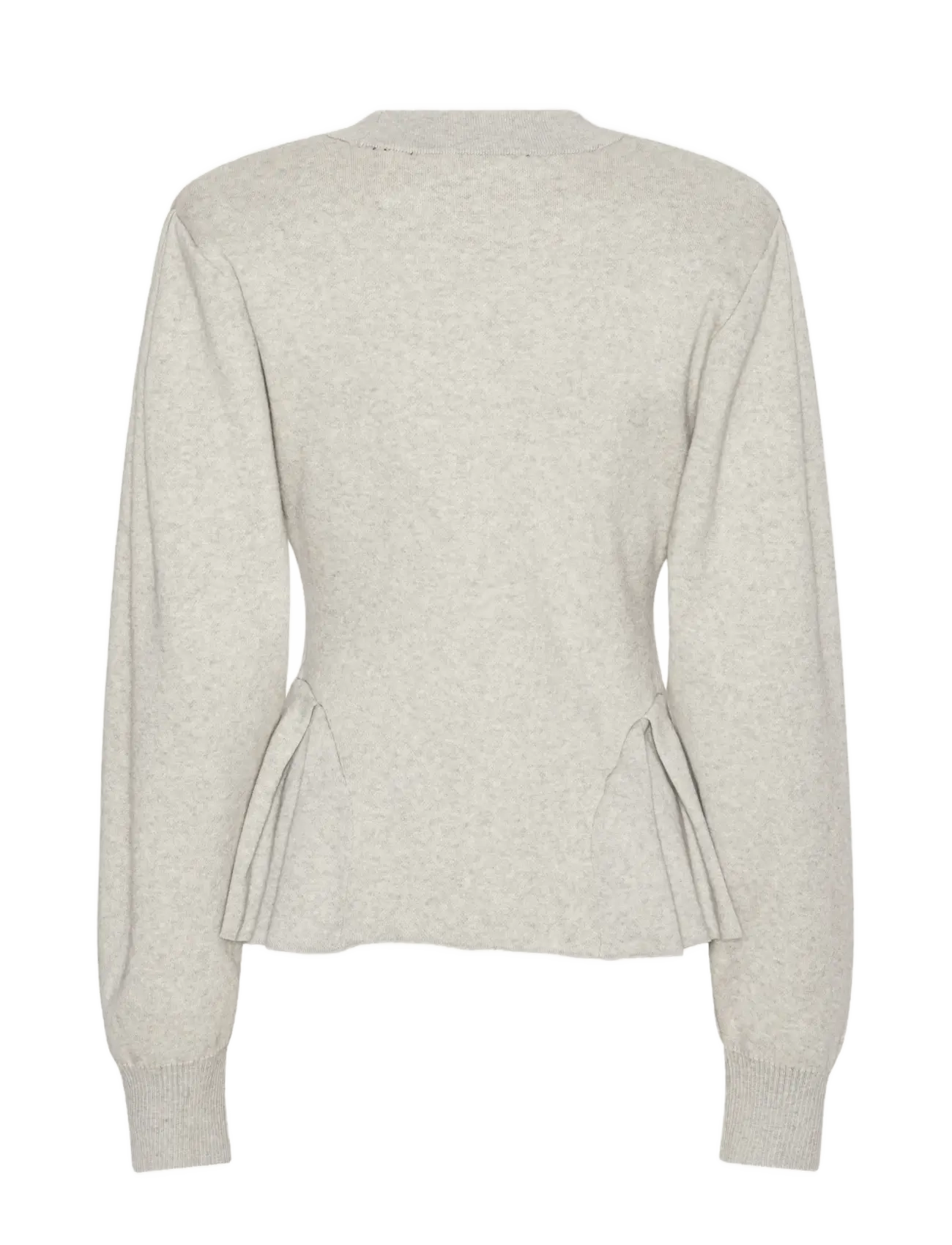 ROTATE - PEPLUM KNIT CARDIGAN - kaschmir - pumice stone - 2