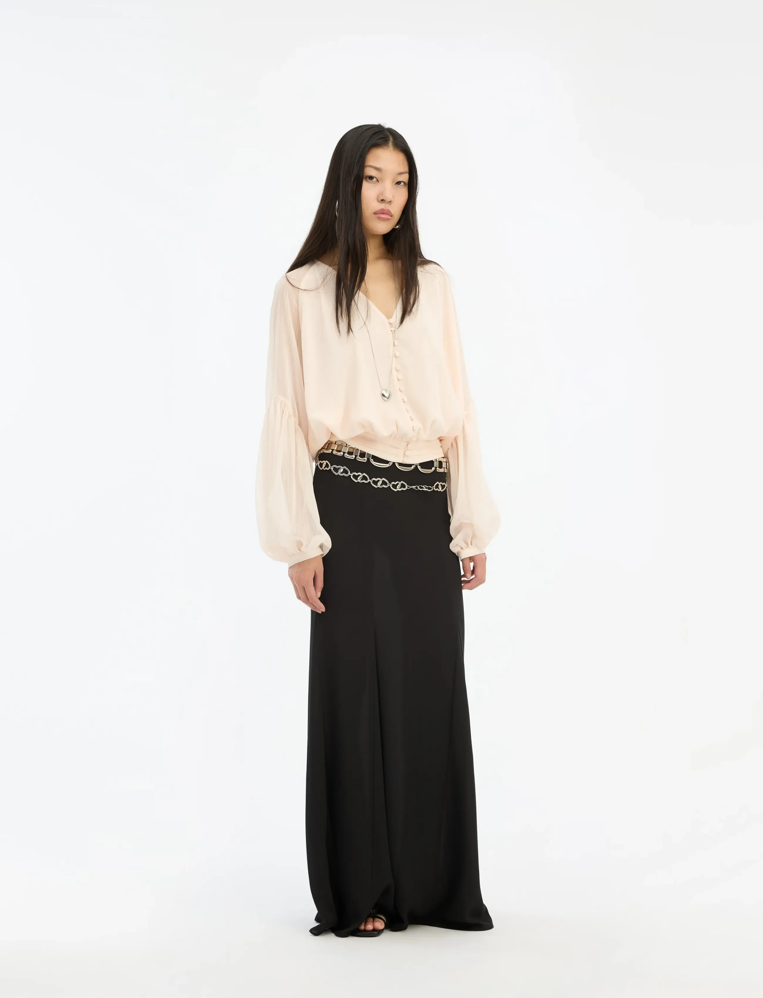 ROTATE Maxi Mermaid Skirt, 42, Black, Designere > Maxi Nederdele, Dame