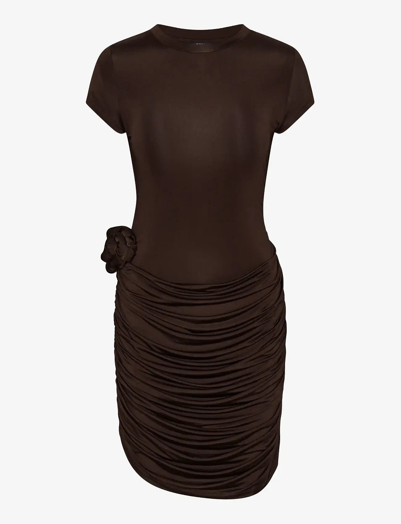 ROTATE Birger Christensen - DRAPED MINI DRESS - minikleidid - chicory coffee - 1