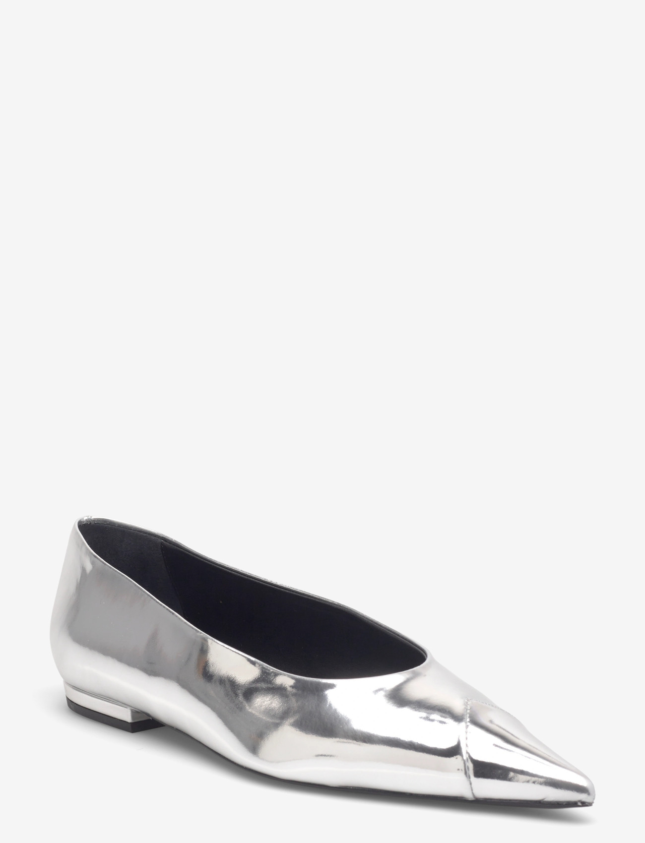 ROTATE Birger Christensen - LEATHER POINTED BALLERINA - special occasions - silver - 0