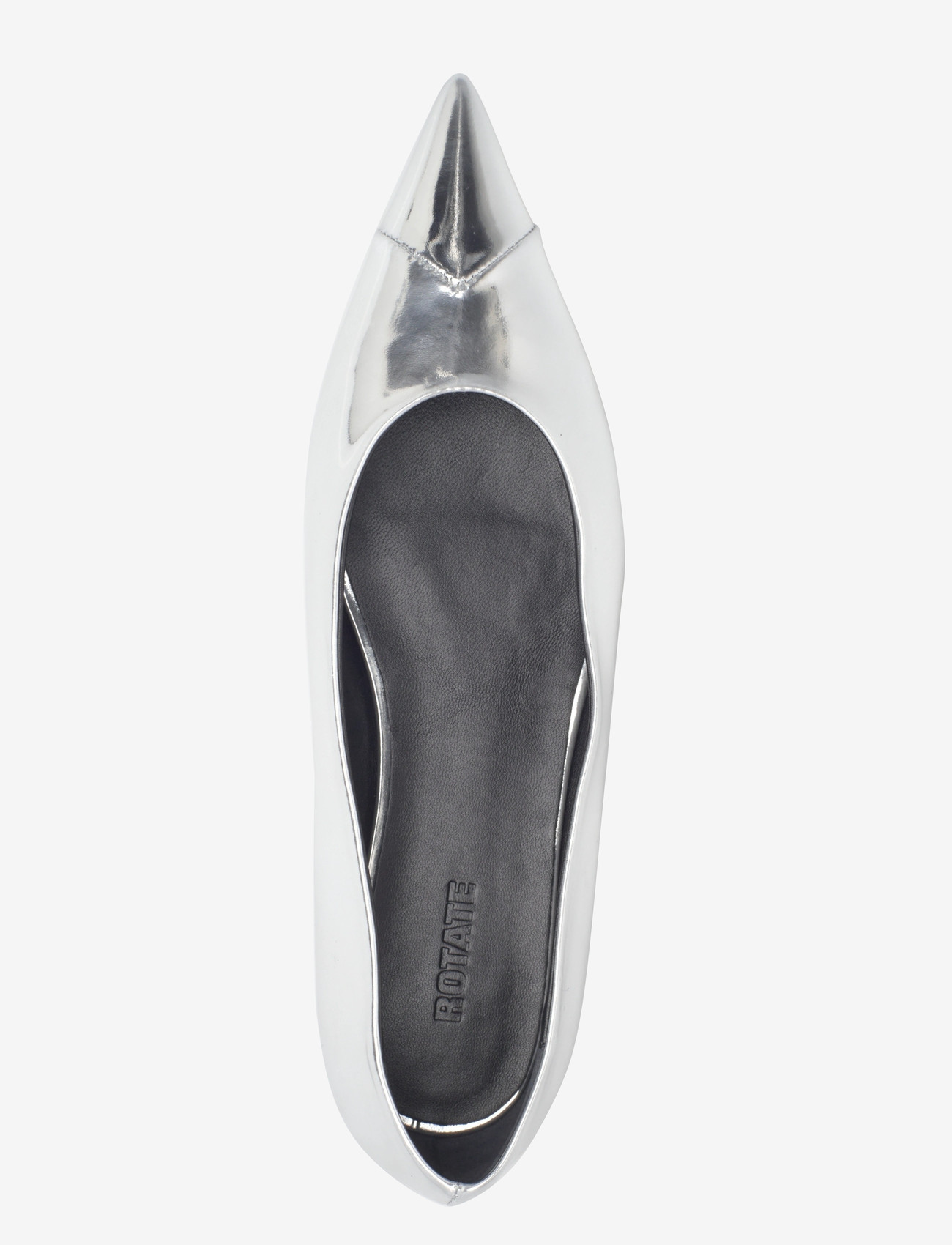 ROTATE Birger Christensen - LEATHER POINTED BALLERINA - special occasions - silver - 3