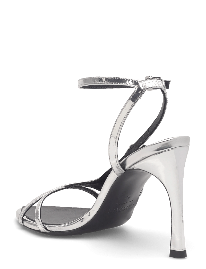 ROTATE Birger Christensen - LEATHER STRAPPY SANDAL - heeled sandals - silver - 2
