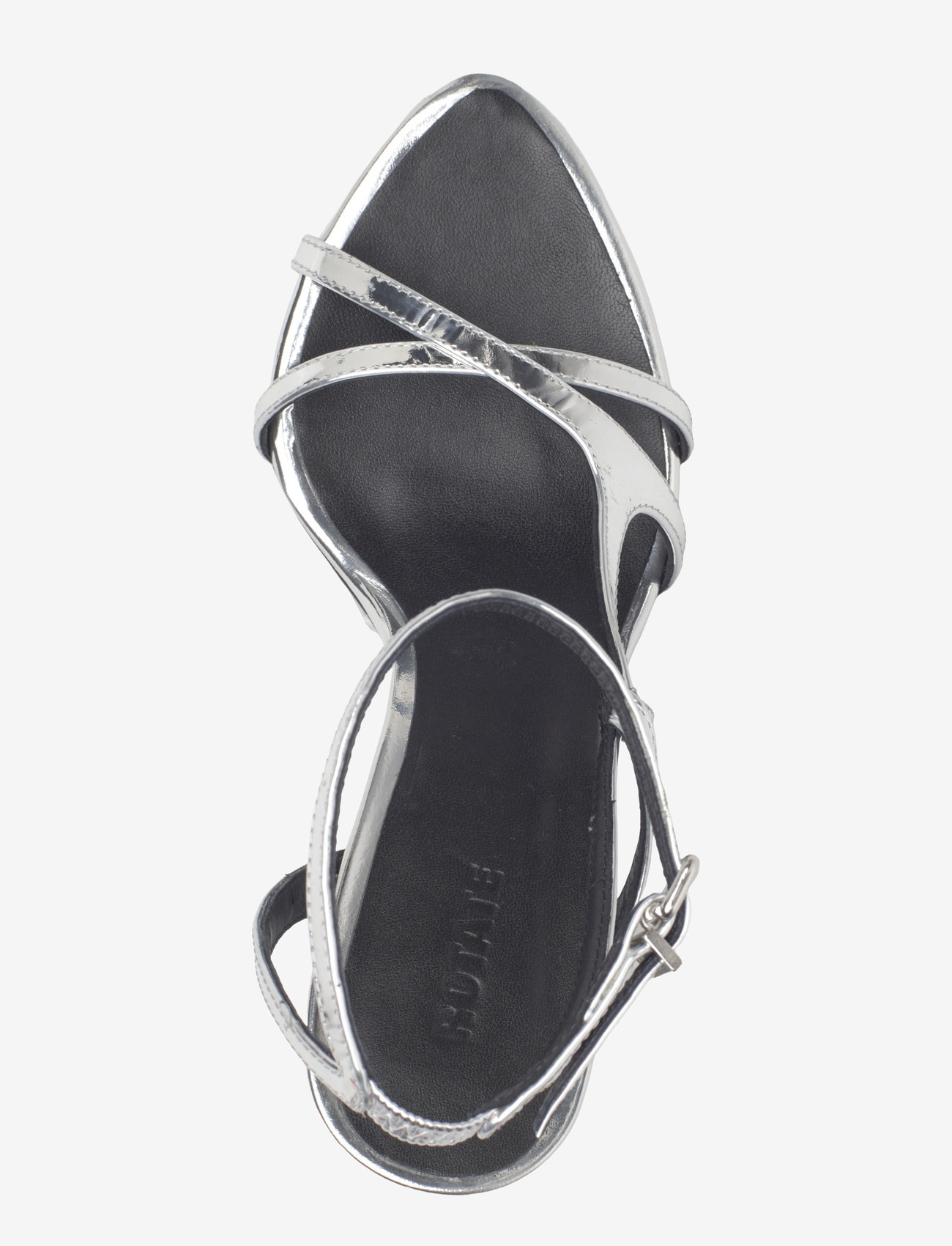 ROTATE Birger Christensen - LEATHER STRAPPY SANDAL - heeled sandals - silver - 3