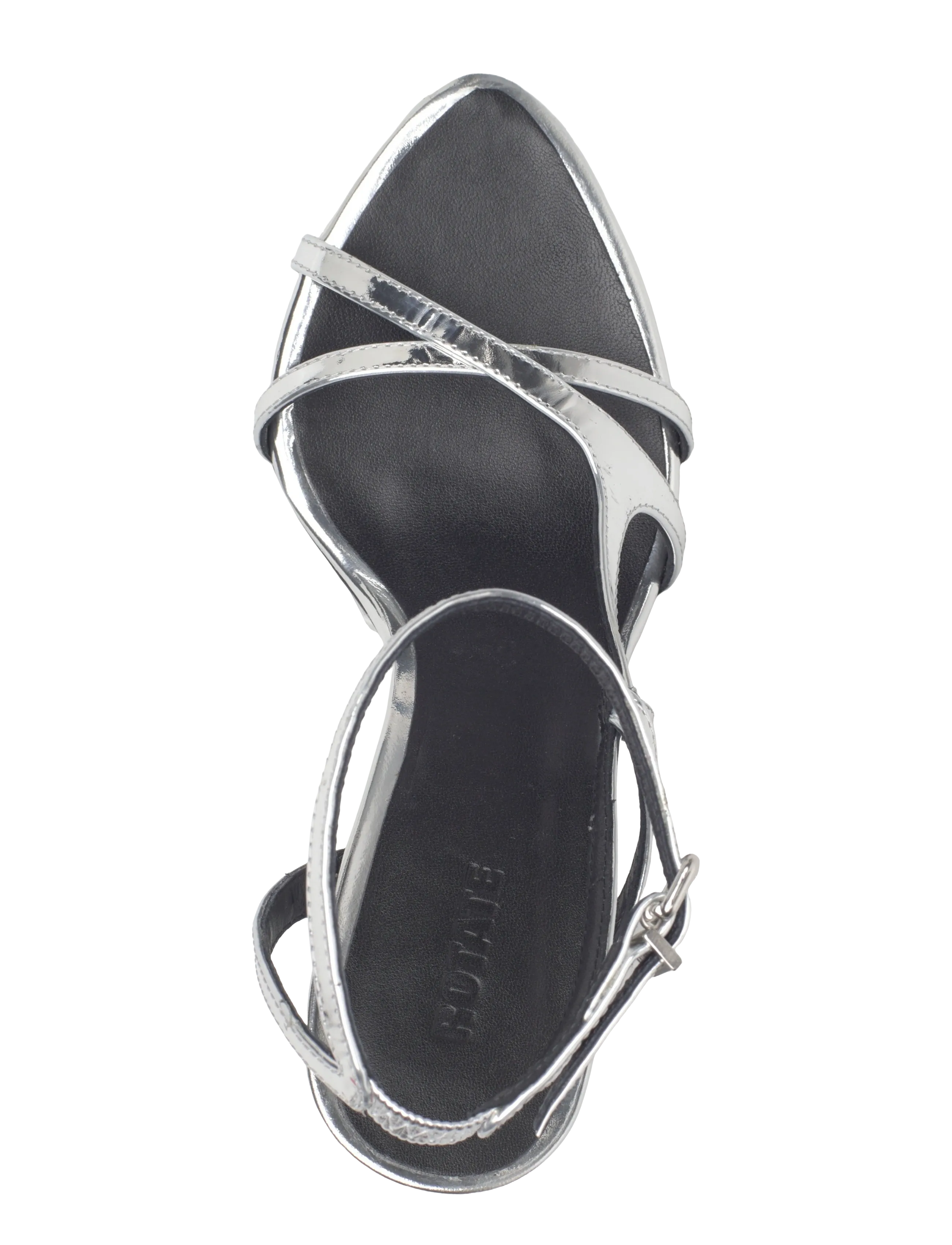 ROTATE - LEATHER STRAPPY SANDAL - sandaletter - silver - 3