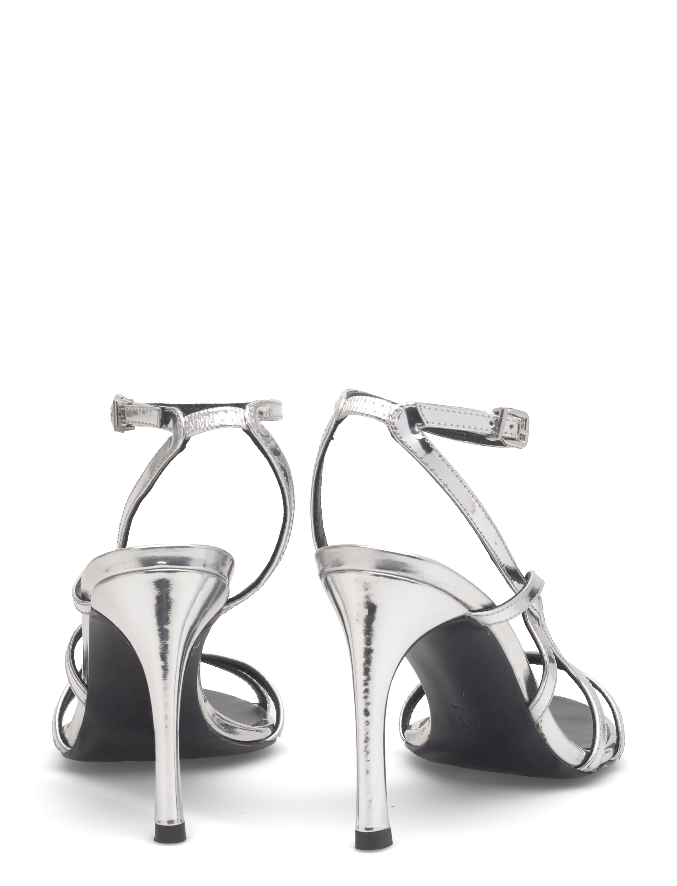 ROTATE - LEATHER STRAPPY SANDAL - sandaletter - silver - 4