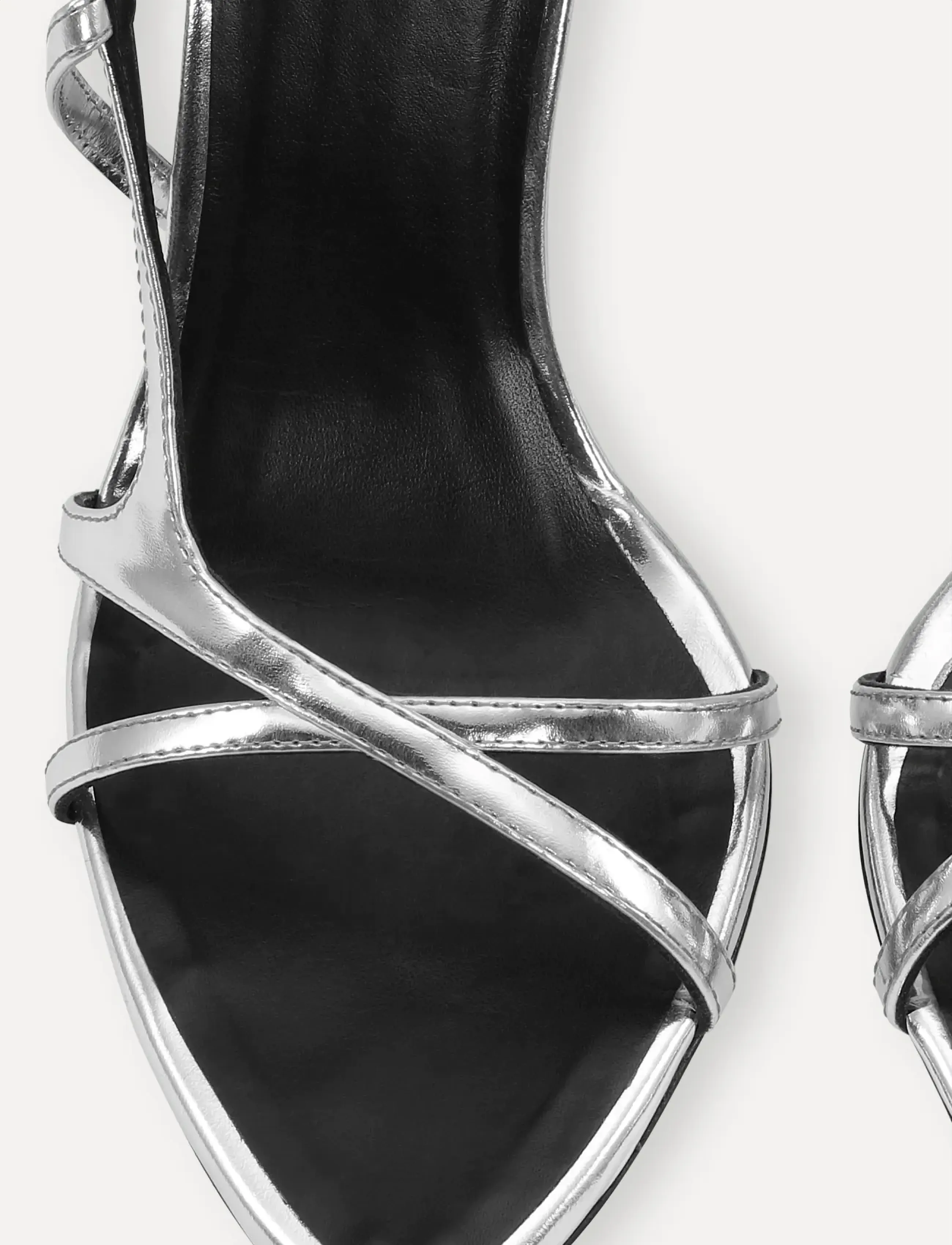 ROTATE - LEATHER STRAPPY SANDAL - sandaletter - silver - 5