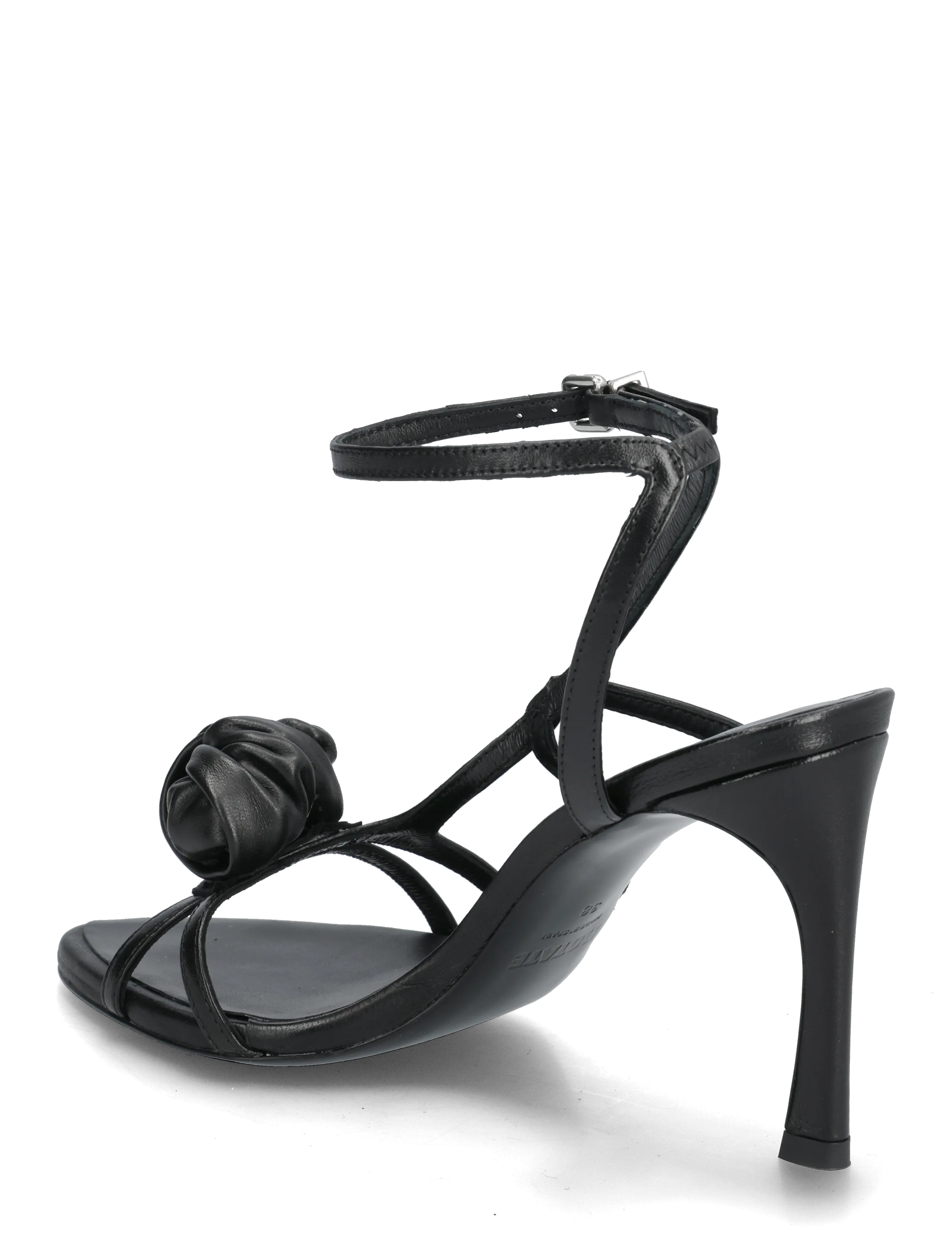 ROTATE - LEATHER KNOT SANDAL - festtøj til outletpriser - black - 2