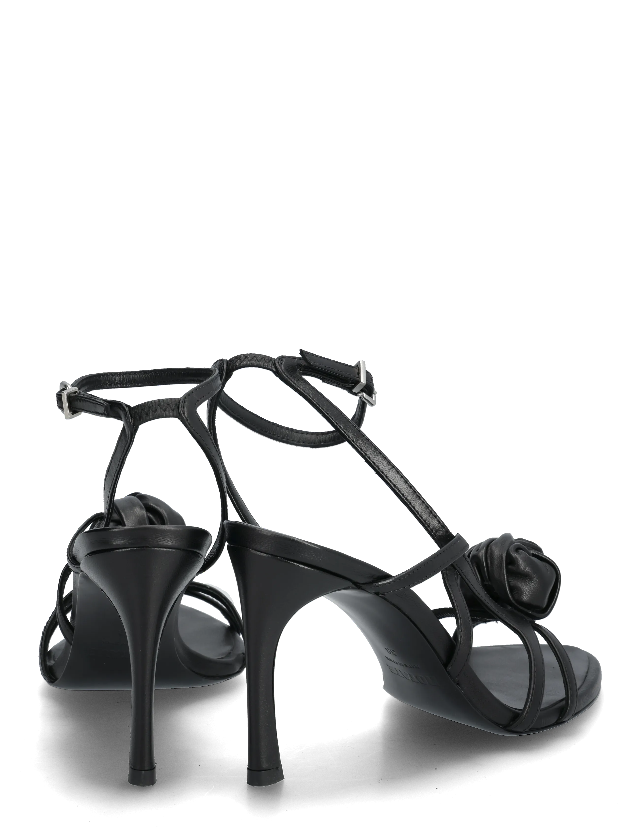 ROTATE - LEATHER KNOT SANDAL - festtøj til outletpriser - black - 4