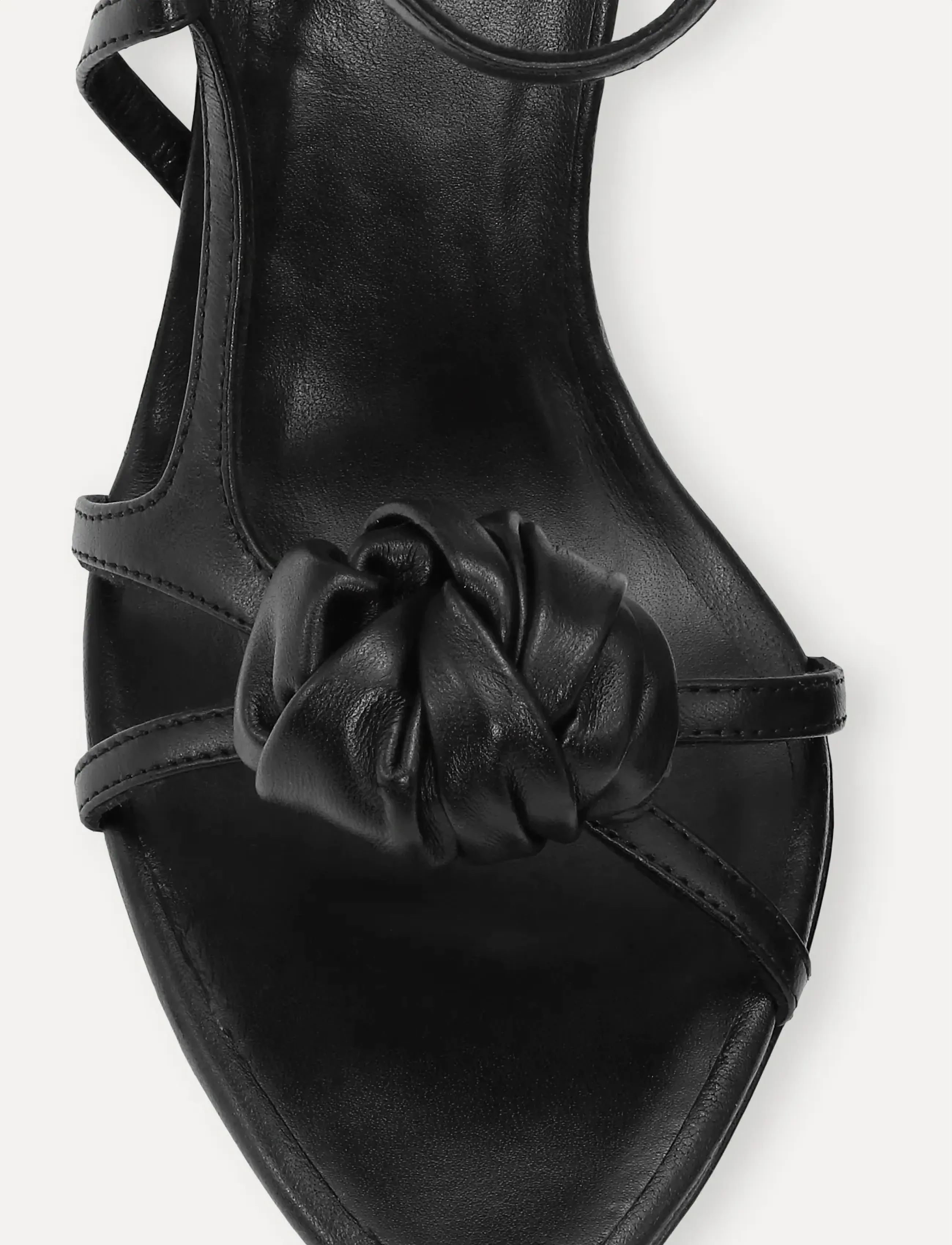 ROTATE - LEATHER KNOT SANDAL - festtøj til outletpriser - black - 5