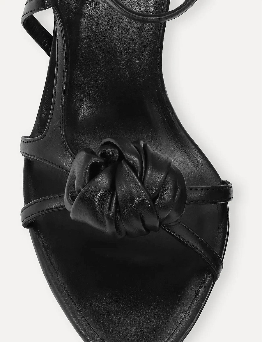 ROTATE - LEATHER KNOT SANDAL - sandaletten - black - 5