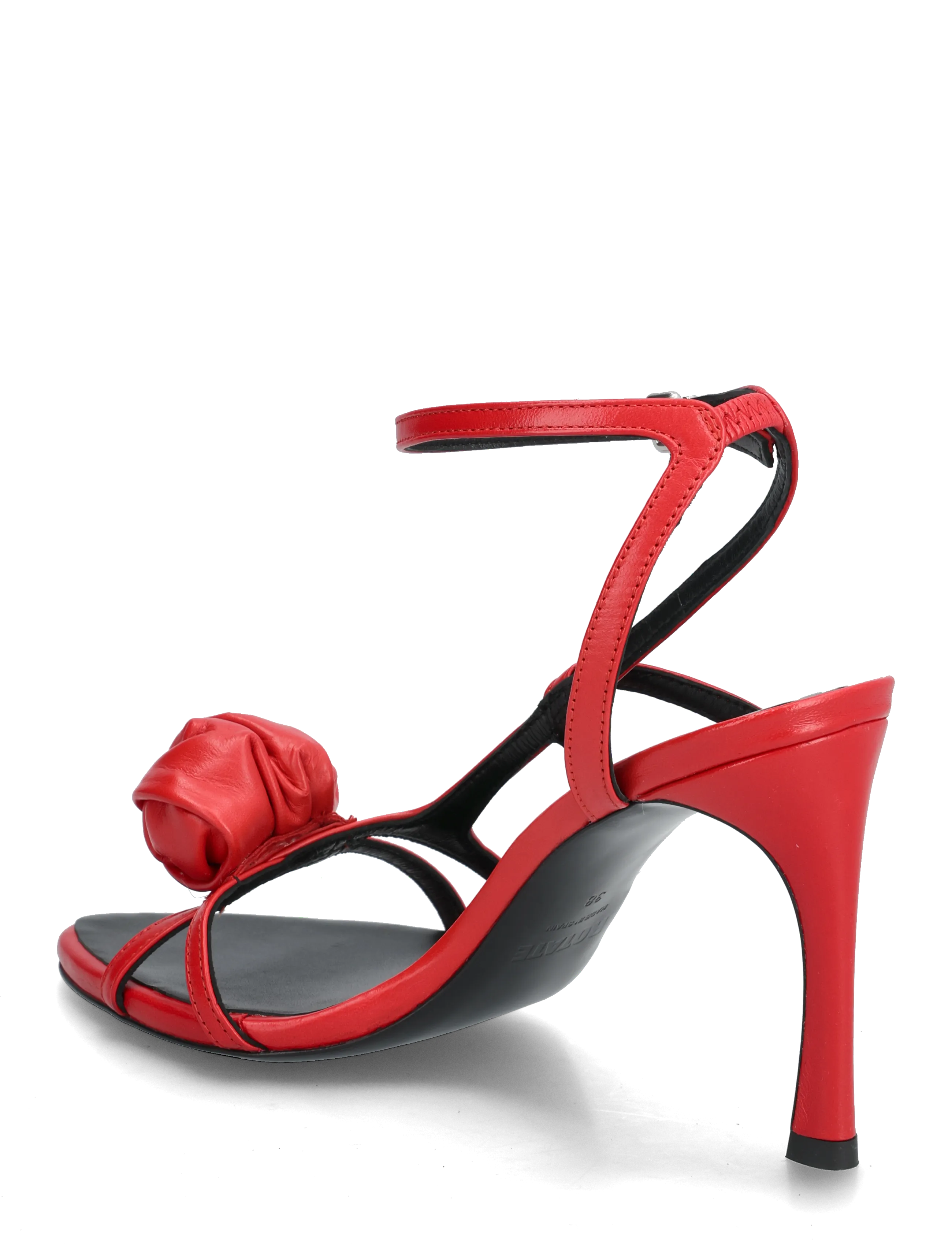 ROTATE - LEATHER KNOT SANDAL - festtøj til outletpriser - barbados cherry - 2