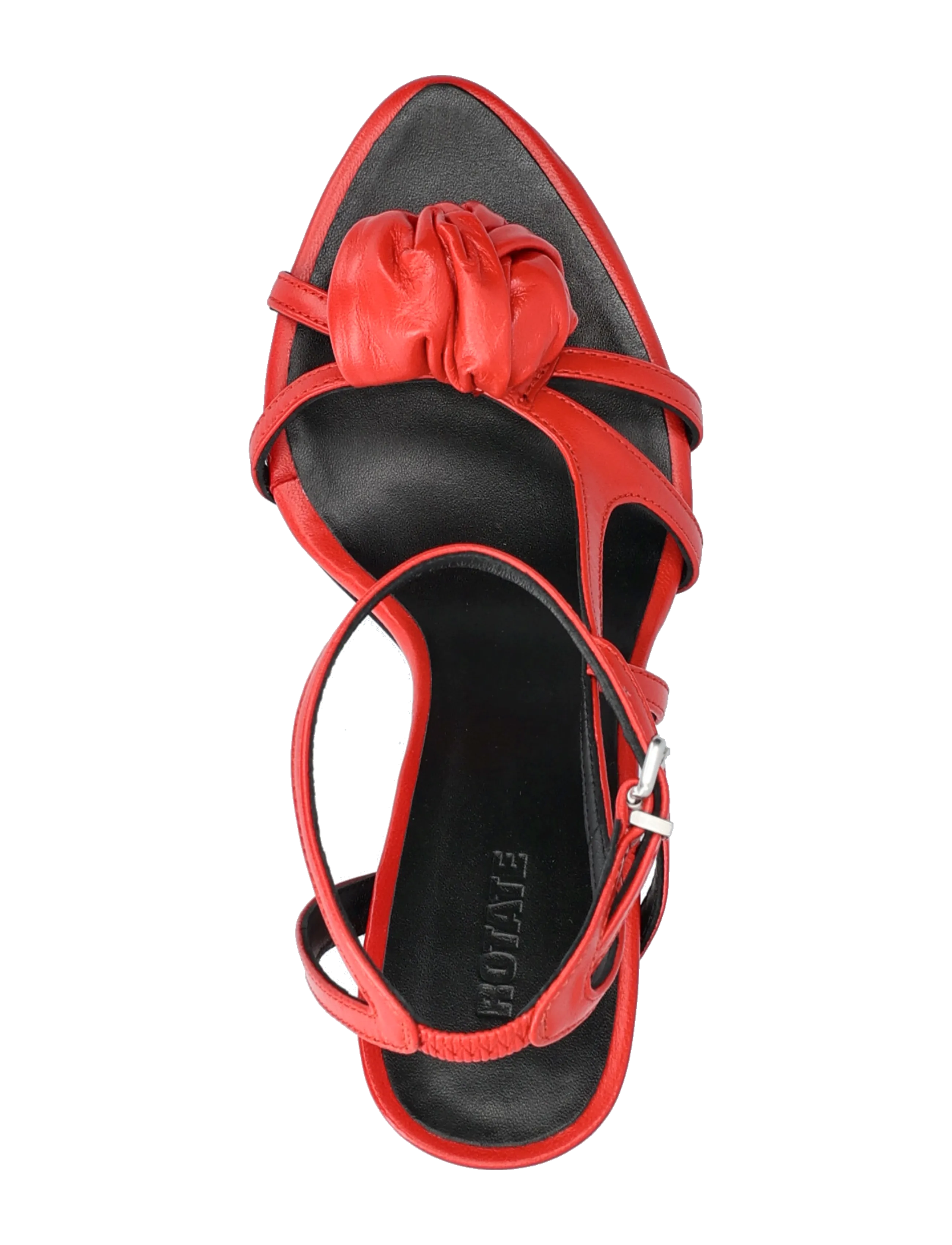 ROTATE - LEATHER KNOT SANDAL - festtøj til outletpriser - barbados cherry - 3