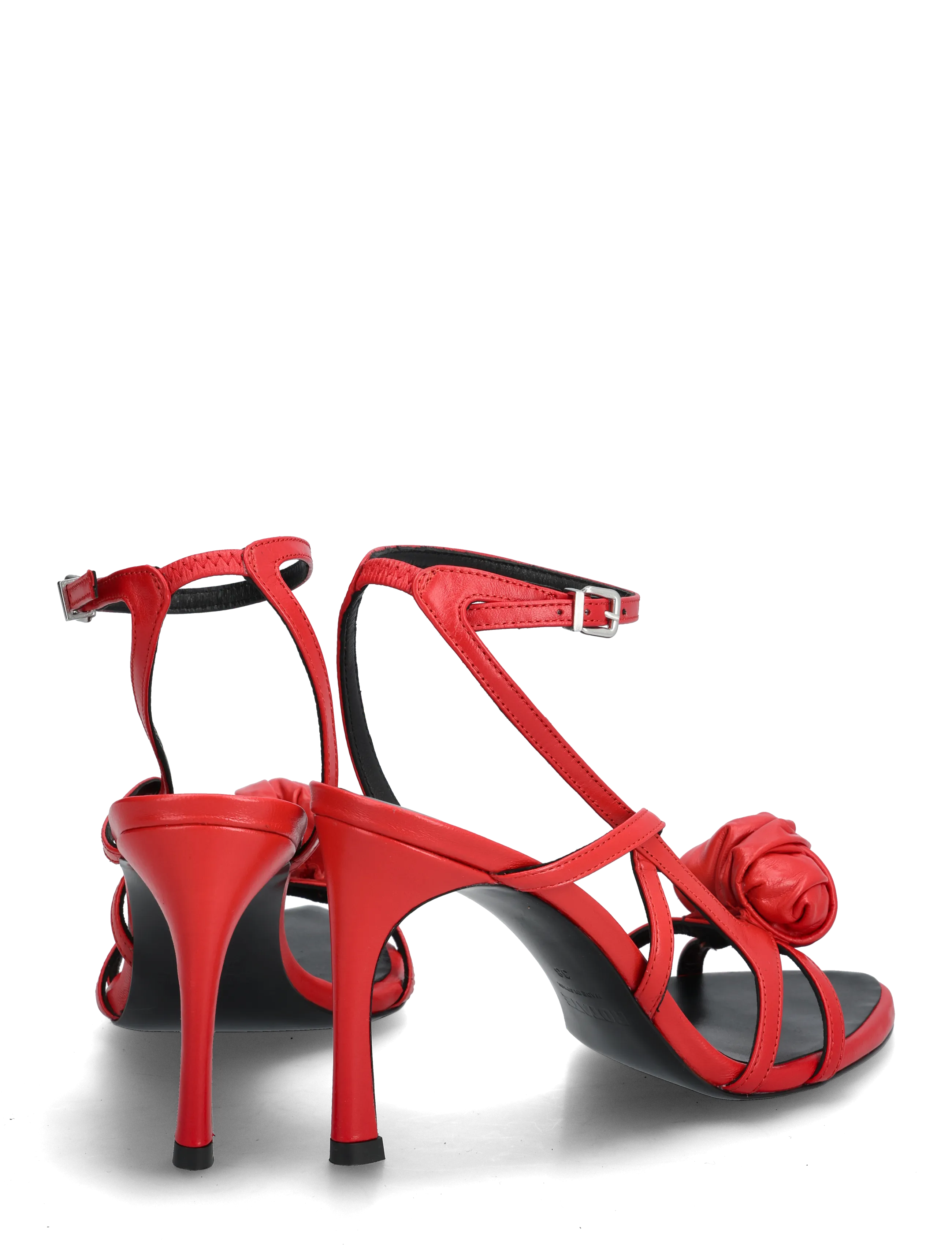 ROTATE - LEATHER KNOT SANDAL - festtøj til outletpriser - barbados cherry - 4