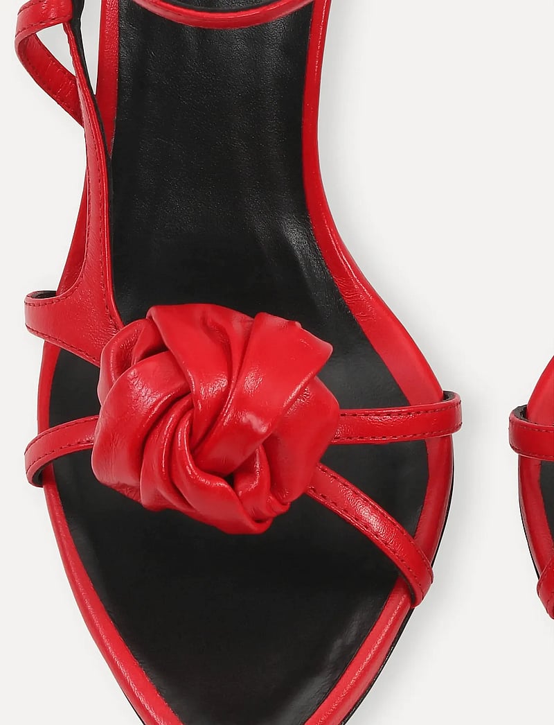 ROTATE - LEATHER KNOT SANDAL - heeled sandals - barbados cherry - 5