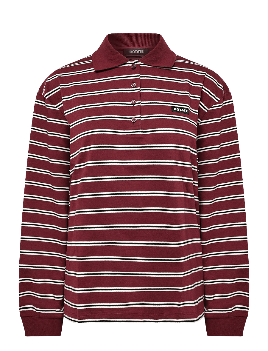 ROTATE - PIQUE LONGSLEEVE POLO - polosärgid - zinfandel comb. - 0