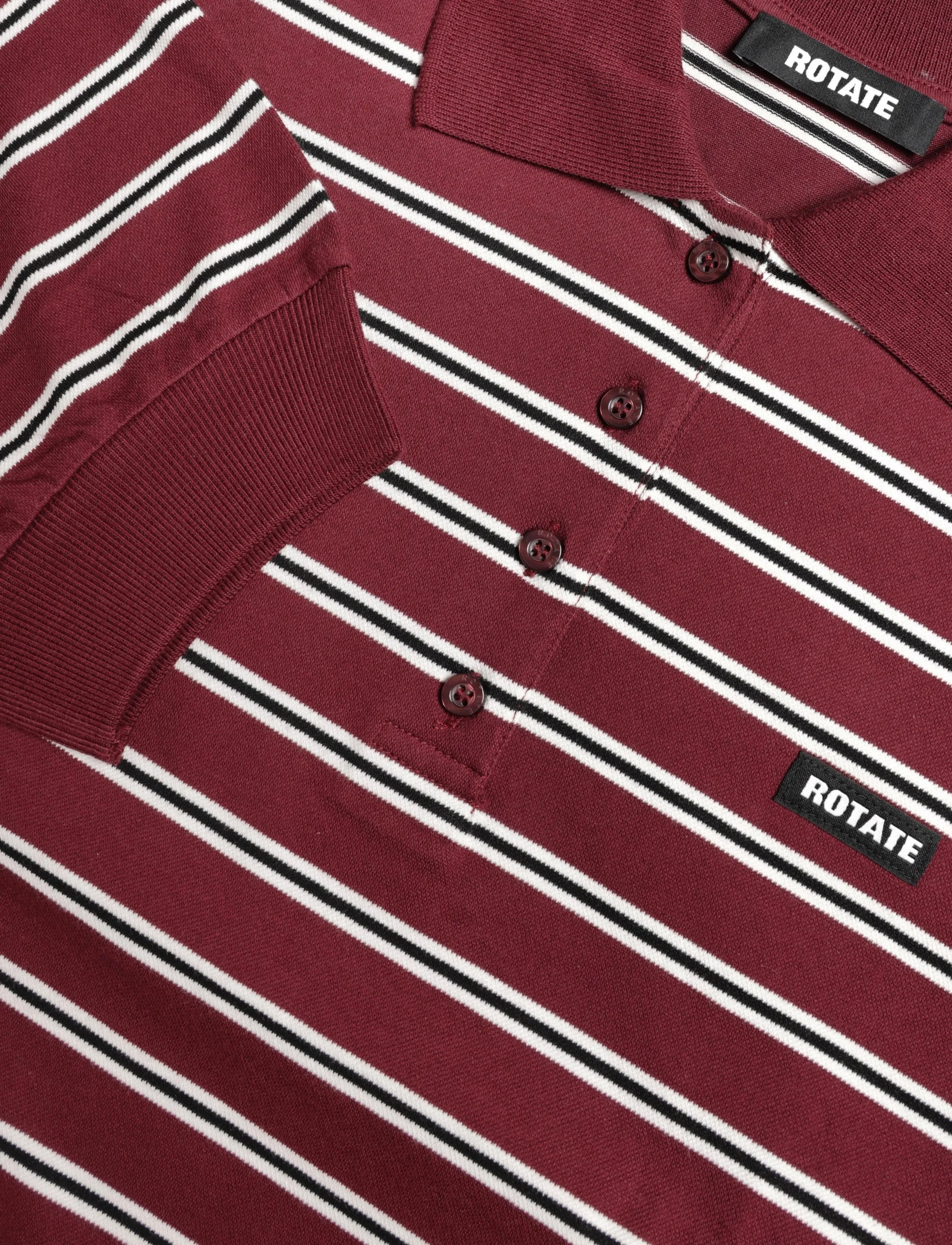 ROTATE - PIQUE LONGSLEEVE POLO - polosärgid - zinfandel comb. - 2
