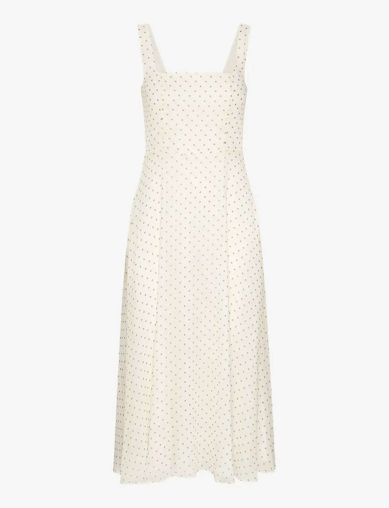 ROTATE - CHIFFON FLARED MIDI DRESS - sommerkjoler - egret comb. - 1