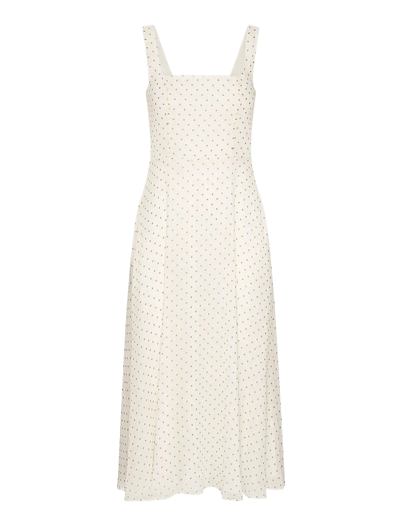 ROTATE - CHIFFON FLARED MIDI DRESS - sommerkjoler - egret comb. - 1