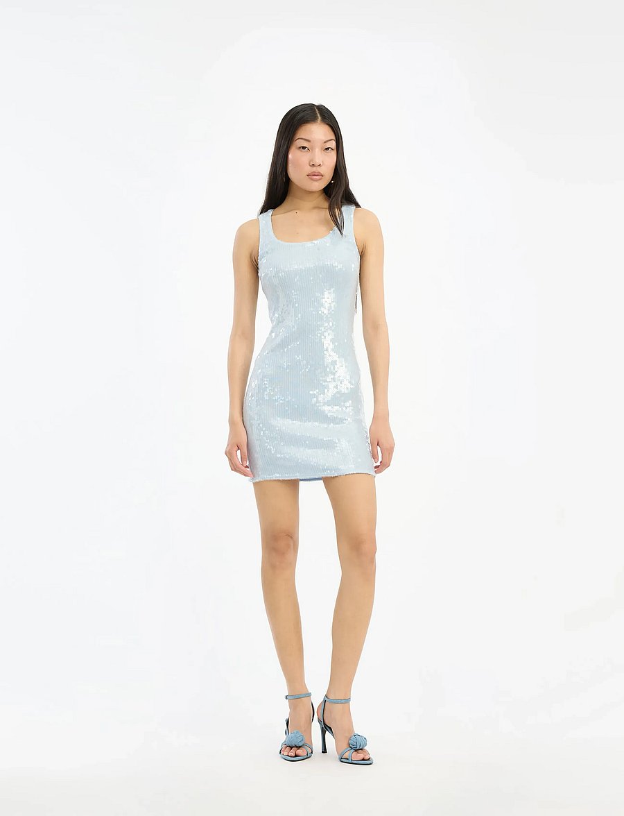 ROTATE - Sequins Mini Dress - kleitas ar vizuļiem - plein air - 0