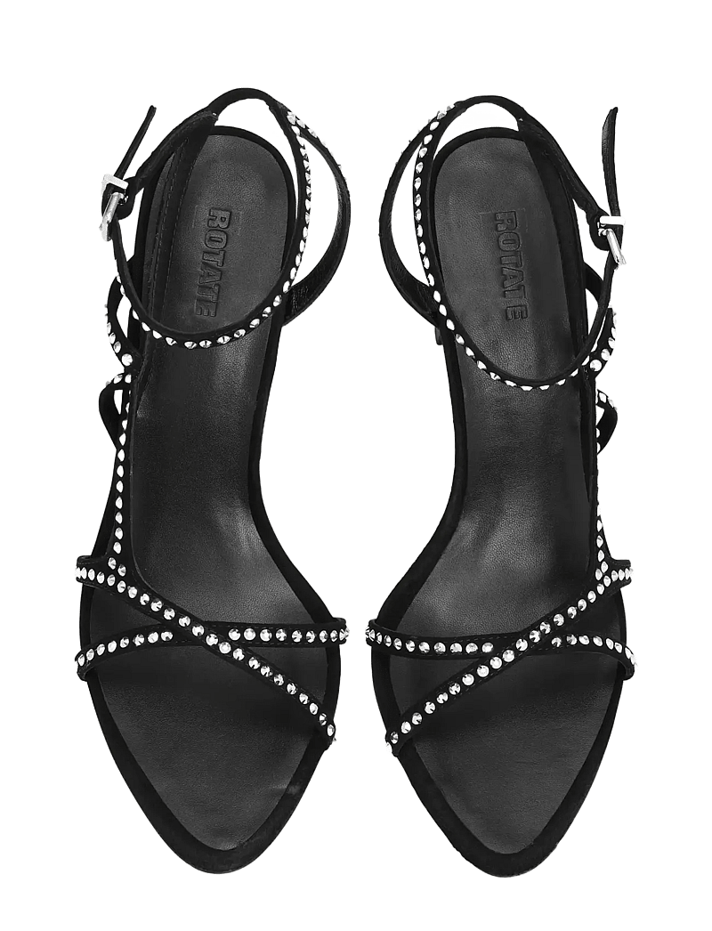 ROTATE Birger Christensen - RHINESTONE SANDAL - heeled sandals - silver comb. - 1