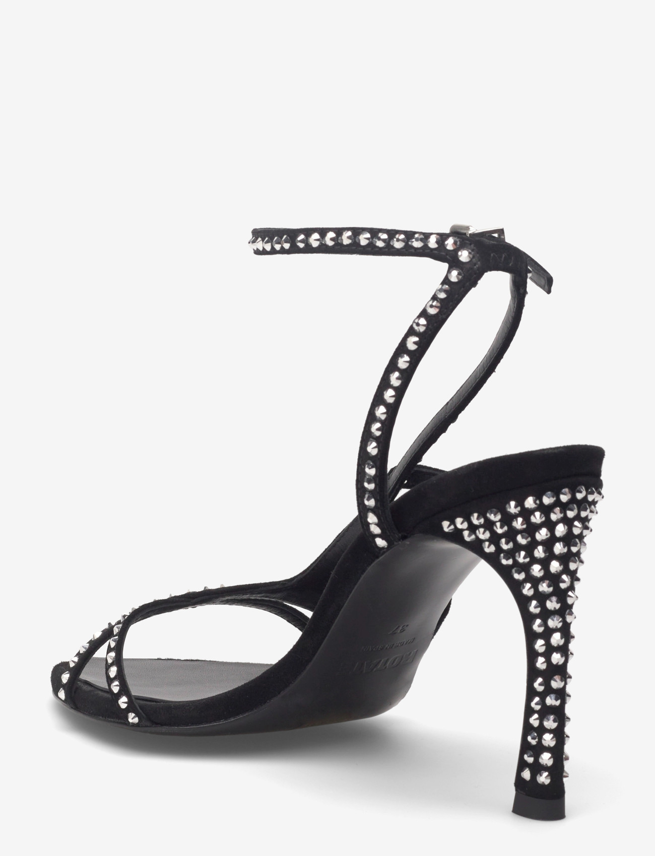 ROTATE Birger Christensen - RHINESTONE SANDAL - heeled sandals - silver comb. - 3