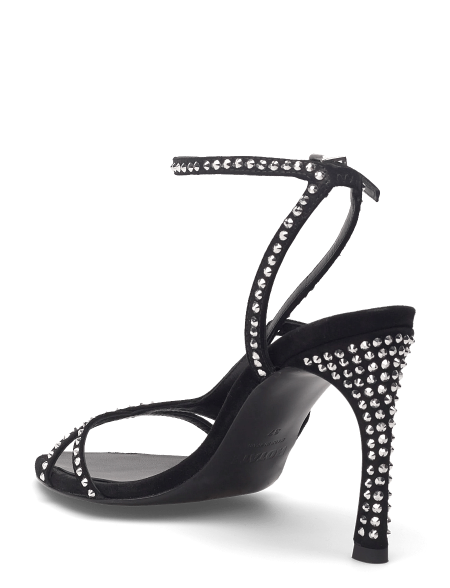 ROTATE - RHINESTONE SANDAL - heeled sandals - silver comb. - 3
