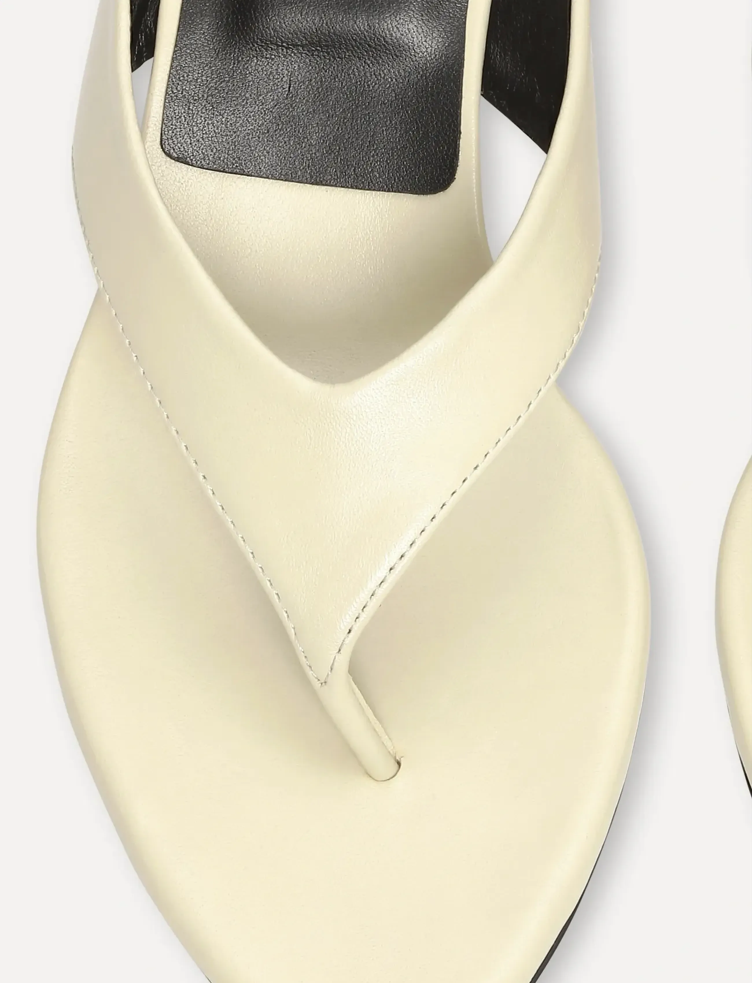 ROTATE - KITTEN HEEL LEATHER MULE - mules með hælum - italian straw - 2