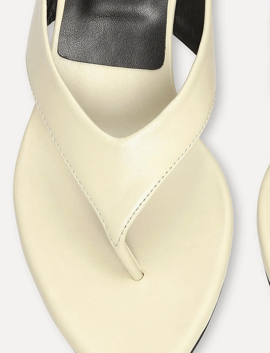 ROTATE - KITTEN HEEL LEATHER MULE - mules með hælum - italian straw - 2