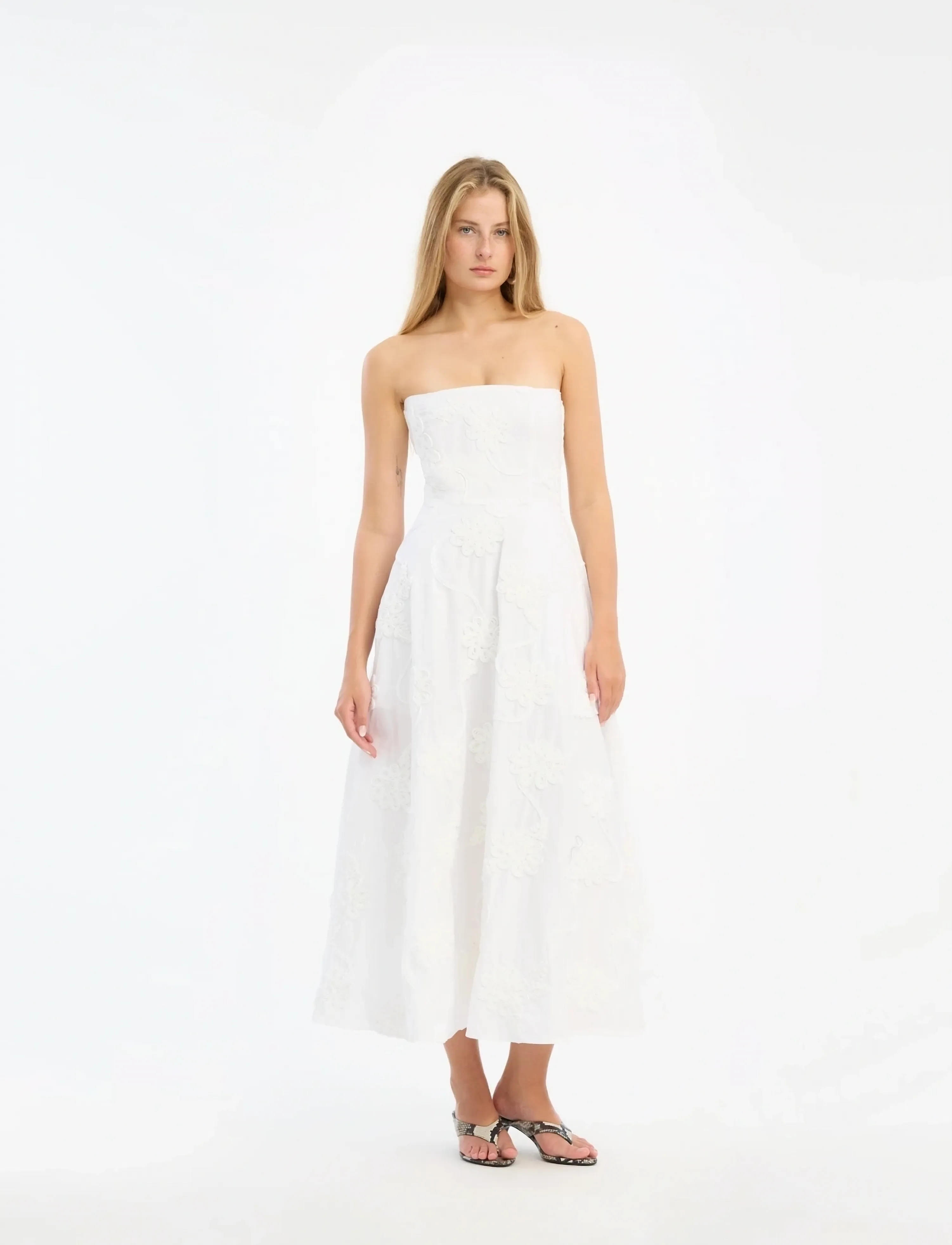 ROTATE KITTEN HEEL LEATHER MULE - ROTATE - ARCTIC GRAY COMB. / grey