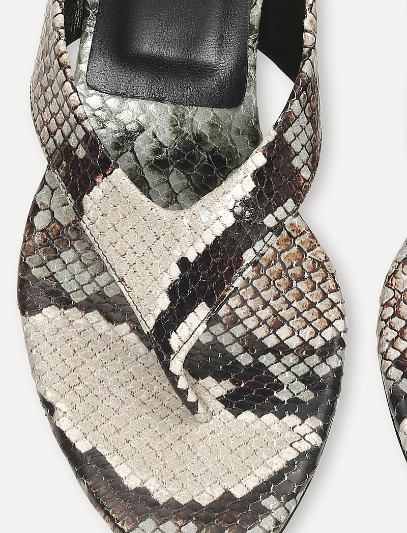 ROTATE - KITTEN HEEL LEATHER MULE - heeled sandals - arctic gray comb. - 2