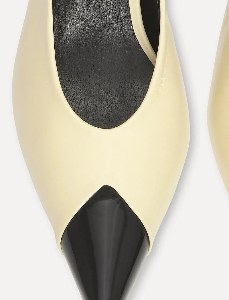 ROTATE Birger Christensen - SLINGBACK PUMP LEATHER - slingbacks mit absatz - italian straw - 1