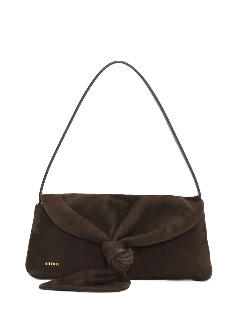 ROTATE Birger Christensen - SUEDE KNOT SCARF BAG - særlige begivenheder - chocolate torte - 0