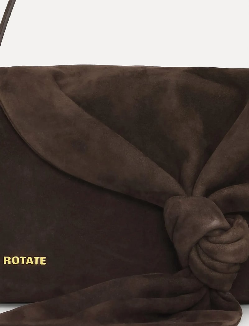 ROTATE Birger Christensen - SUEDE KNOT SCARF BAG - særlige begivenheder - chocolate torte - 1
