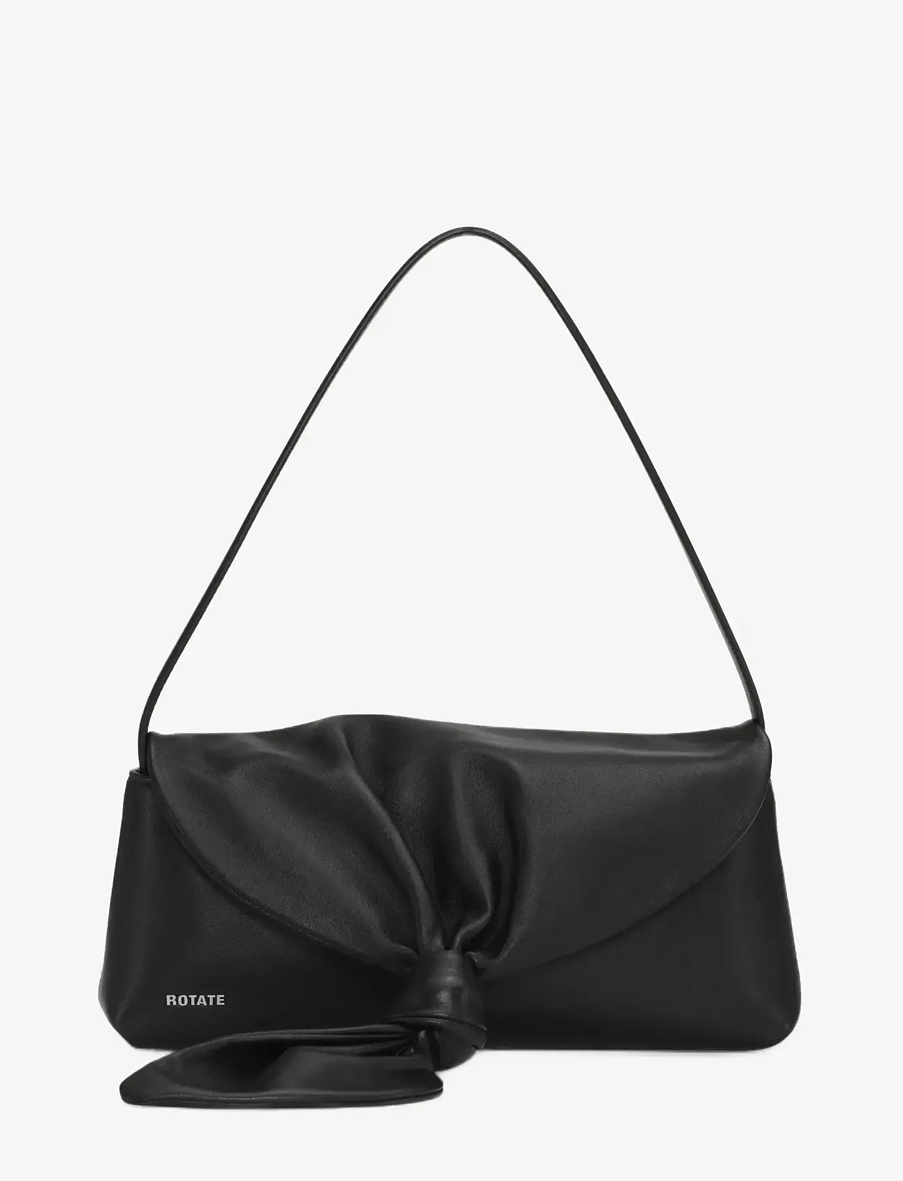 ROTATE Birger Christensen - LEATHER KNOT SCARF BAG - erilised sündmused - black - 0