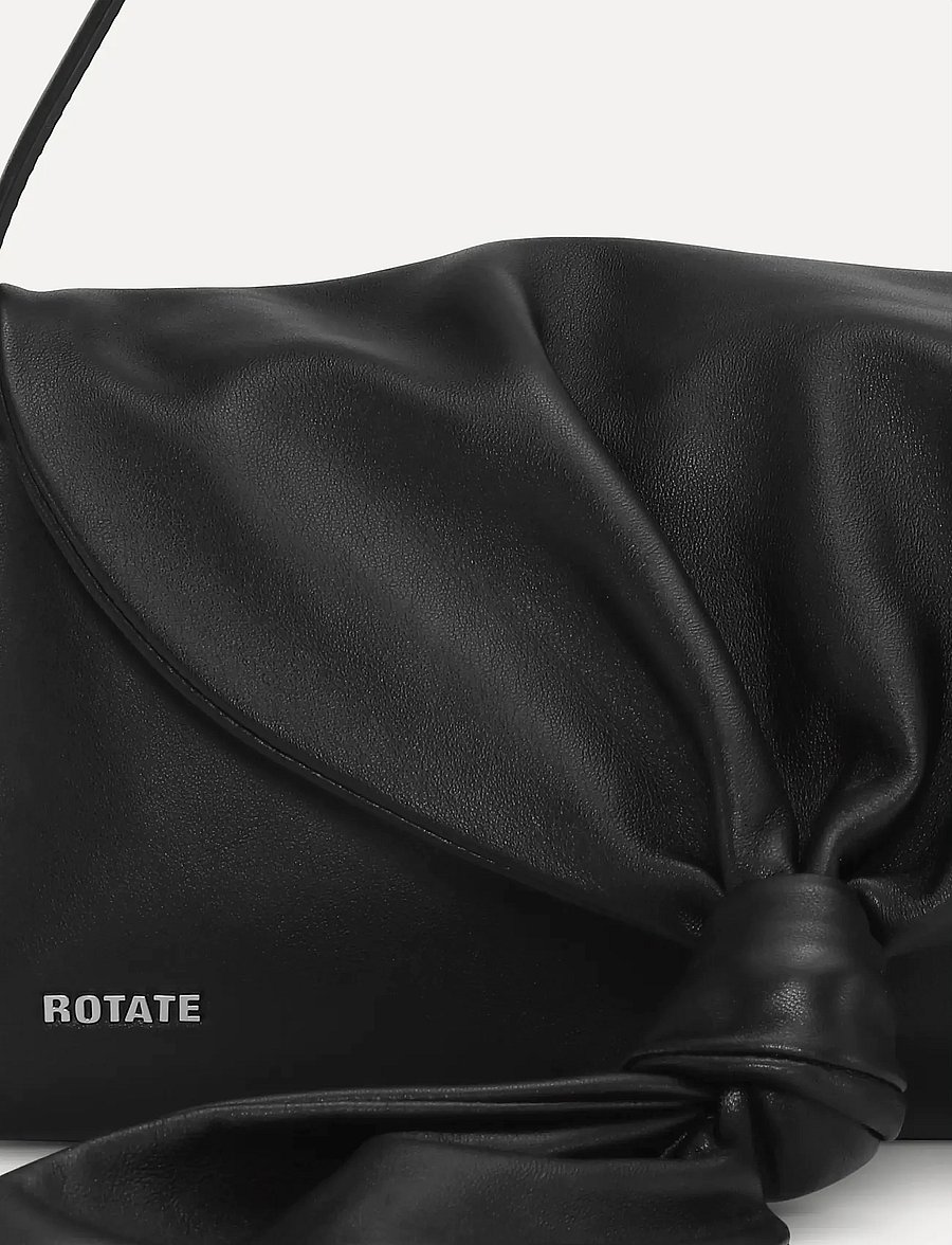 ROTATE - LEATHER KNOT SCARF BAG - erilised sündmused - black - 1