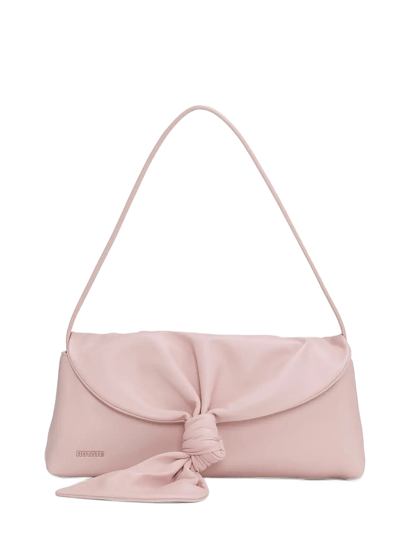 ROTATE Birger Christensen - LEATHER KNOT SCARF BAG - shoulder bags - chalk pink - 0