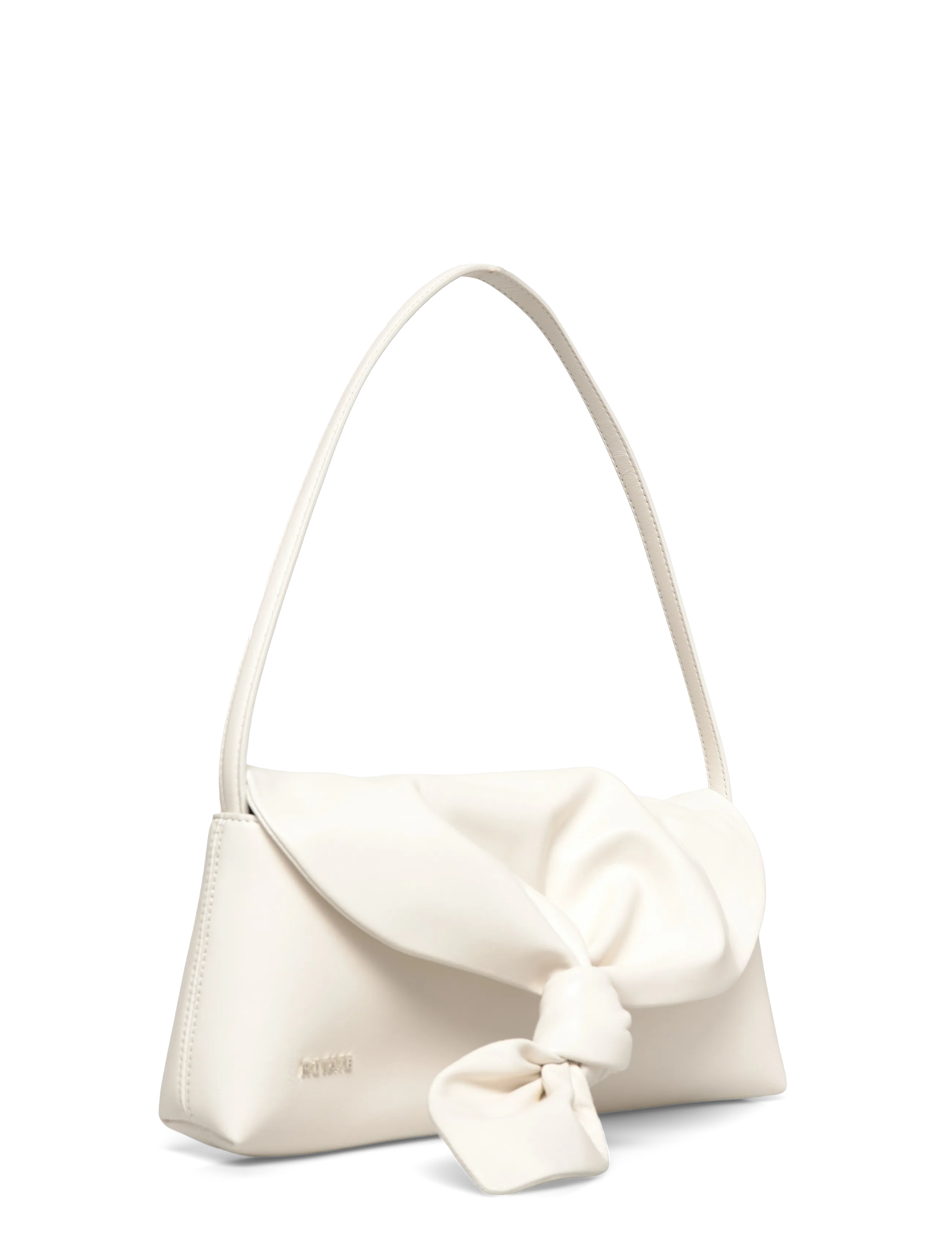 ROTATE Birger Christensen LEATHER KNOT SCARF BAG - Designers - EGRET / cream