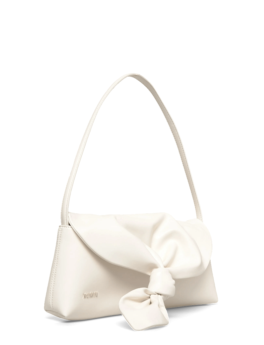 ROTATE - LEATHER KNOT SCARF BAG - fyrir sérstaka viðburði - egret - 0