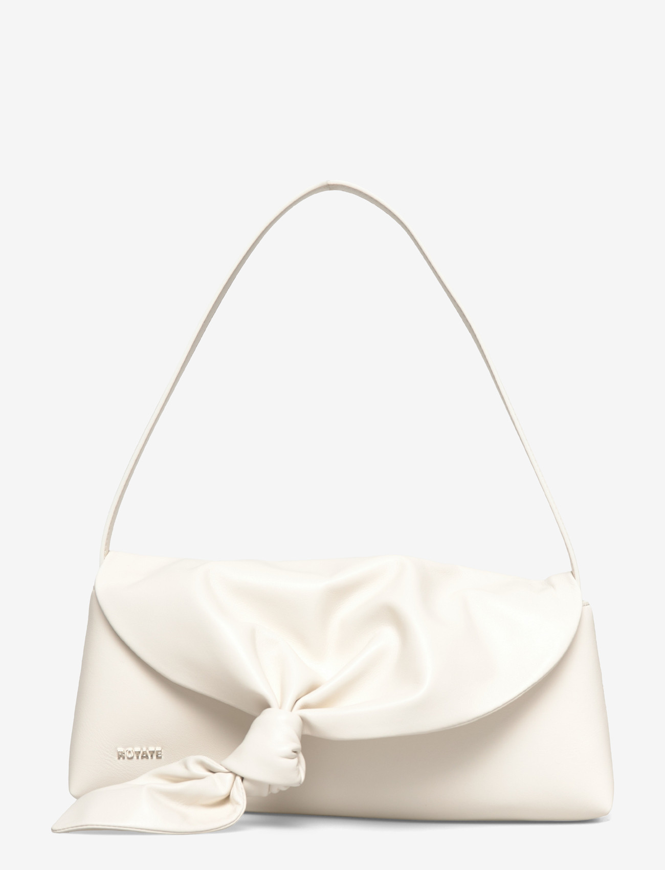 ROTATE Birger Christensen - LEATHER KNOT SCARF BAG - særlige begivenheder - egret - 2