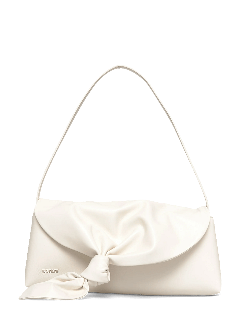 ROTATE Birger Christensen - LEATHER KNOT SCARF BAG - særlige begivenheder - egret - 2