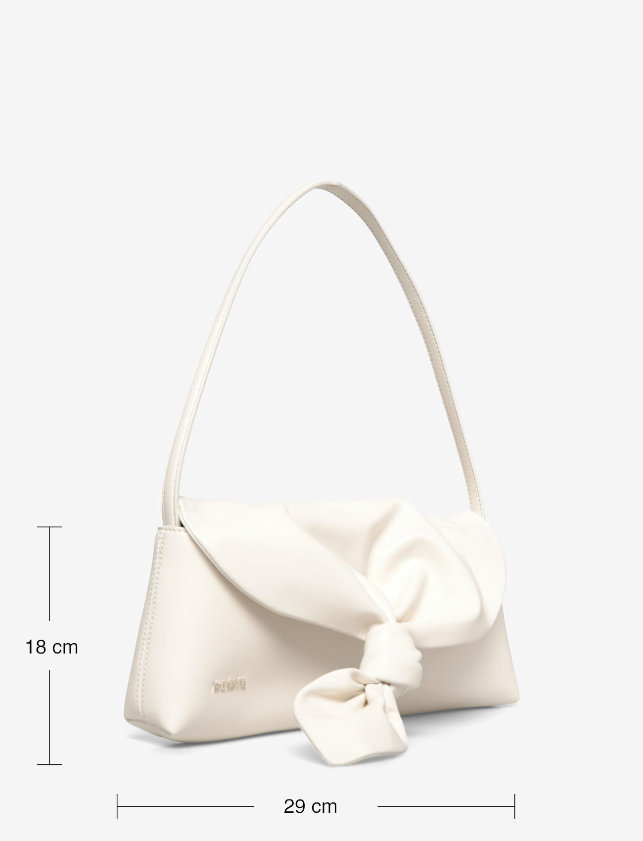 ROTATE Birger Christensen - LEATHER KNOT SCARF BAG - særlige begivenheder - egret - 3