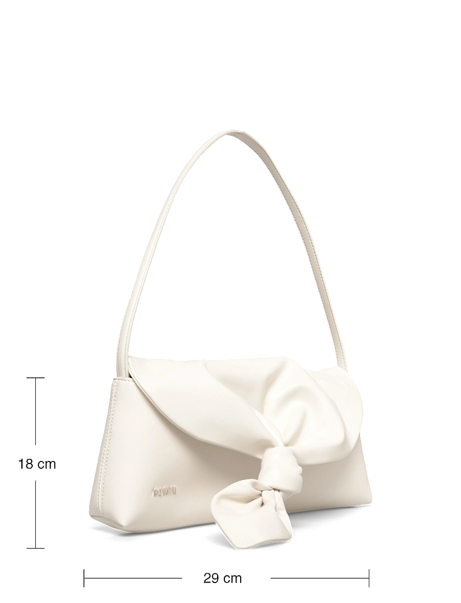ROTATE - LEATHER KNOT SCARF BAG - fyrir sérstaka viðburði - egret - 3
