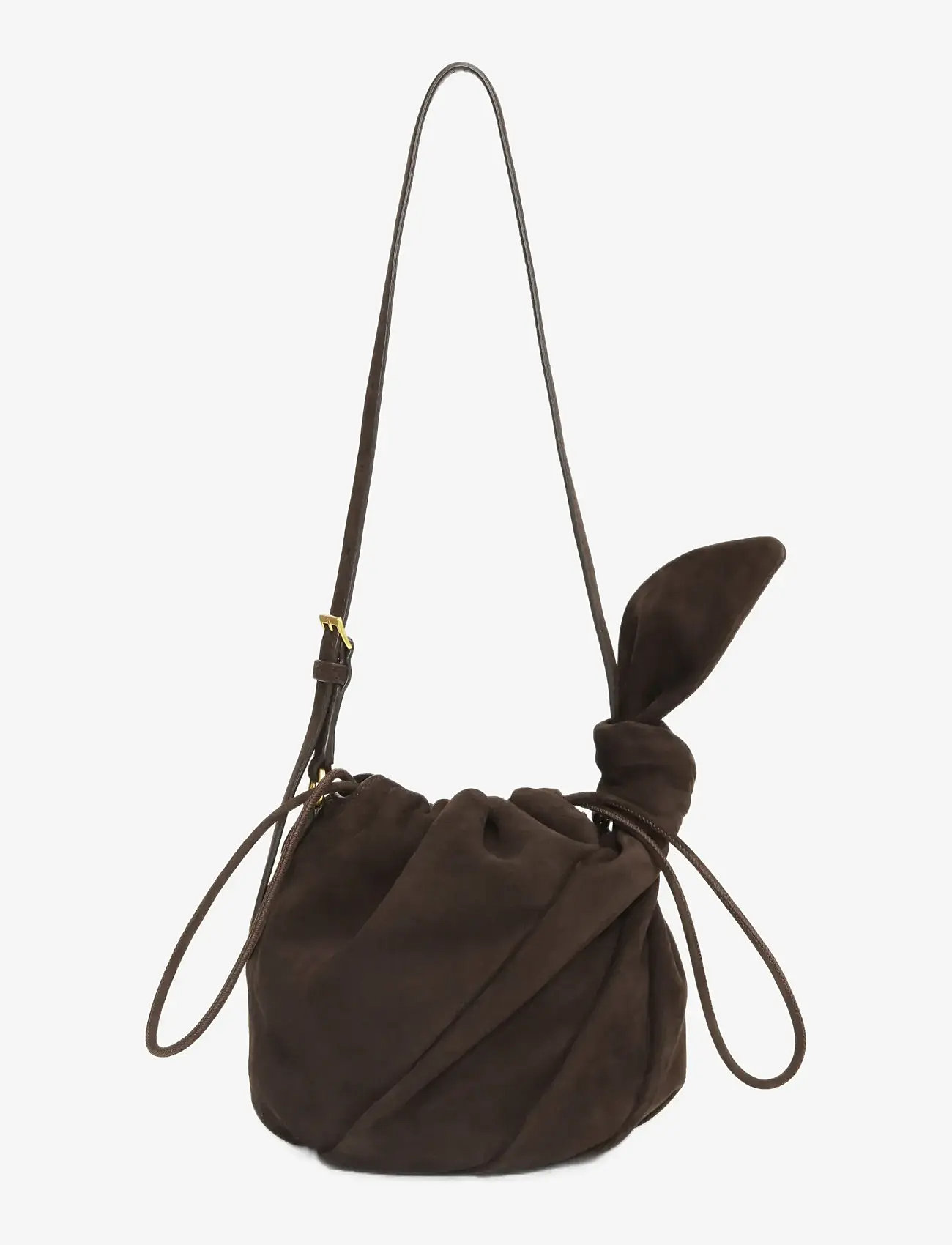ROTATE - SUEDE BON BON BAG - shoulder bags - chocolate torte - 0
