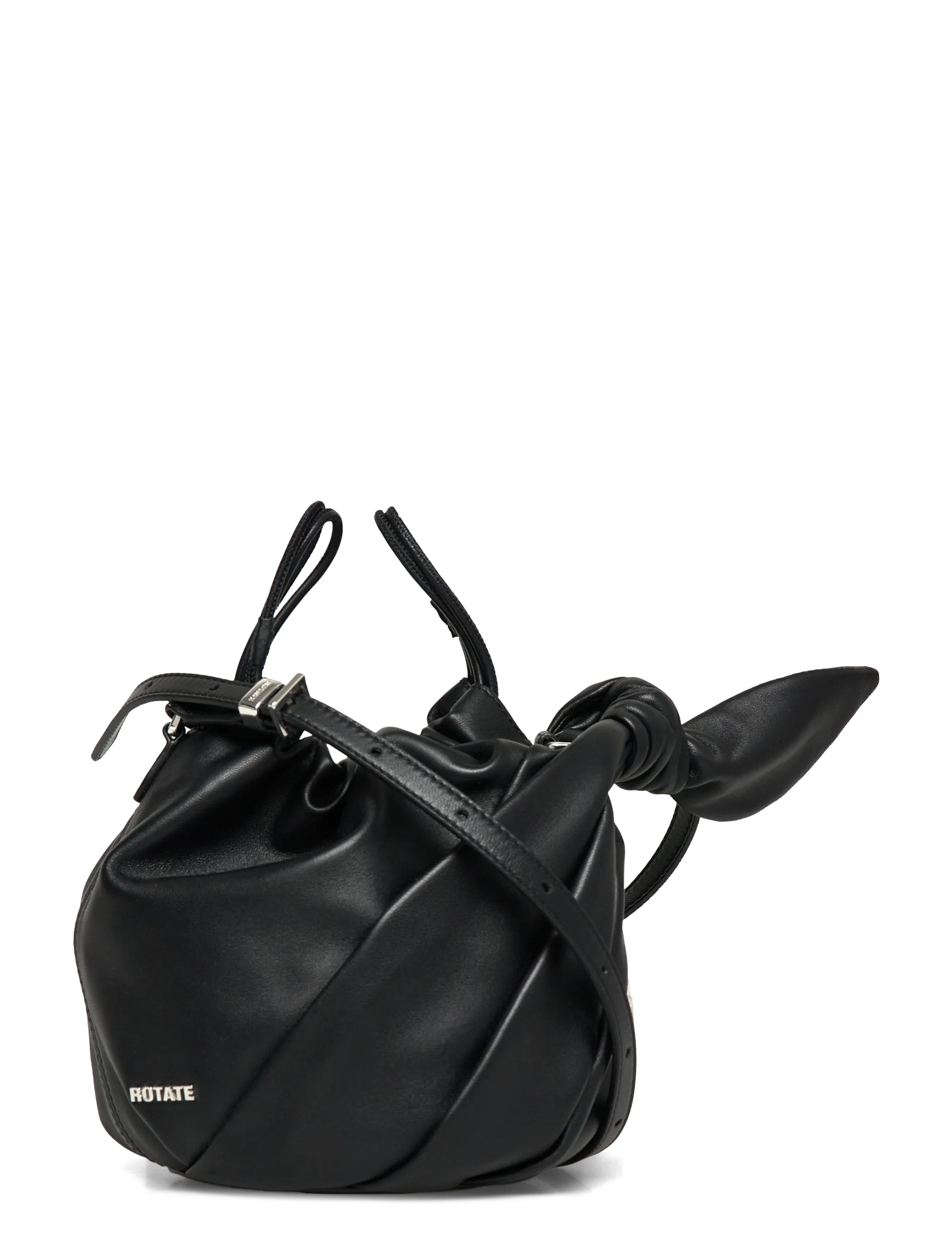 ROTATE Birger Christensen LEATHER BON BON BAG - ROTATE - BLACK / black