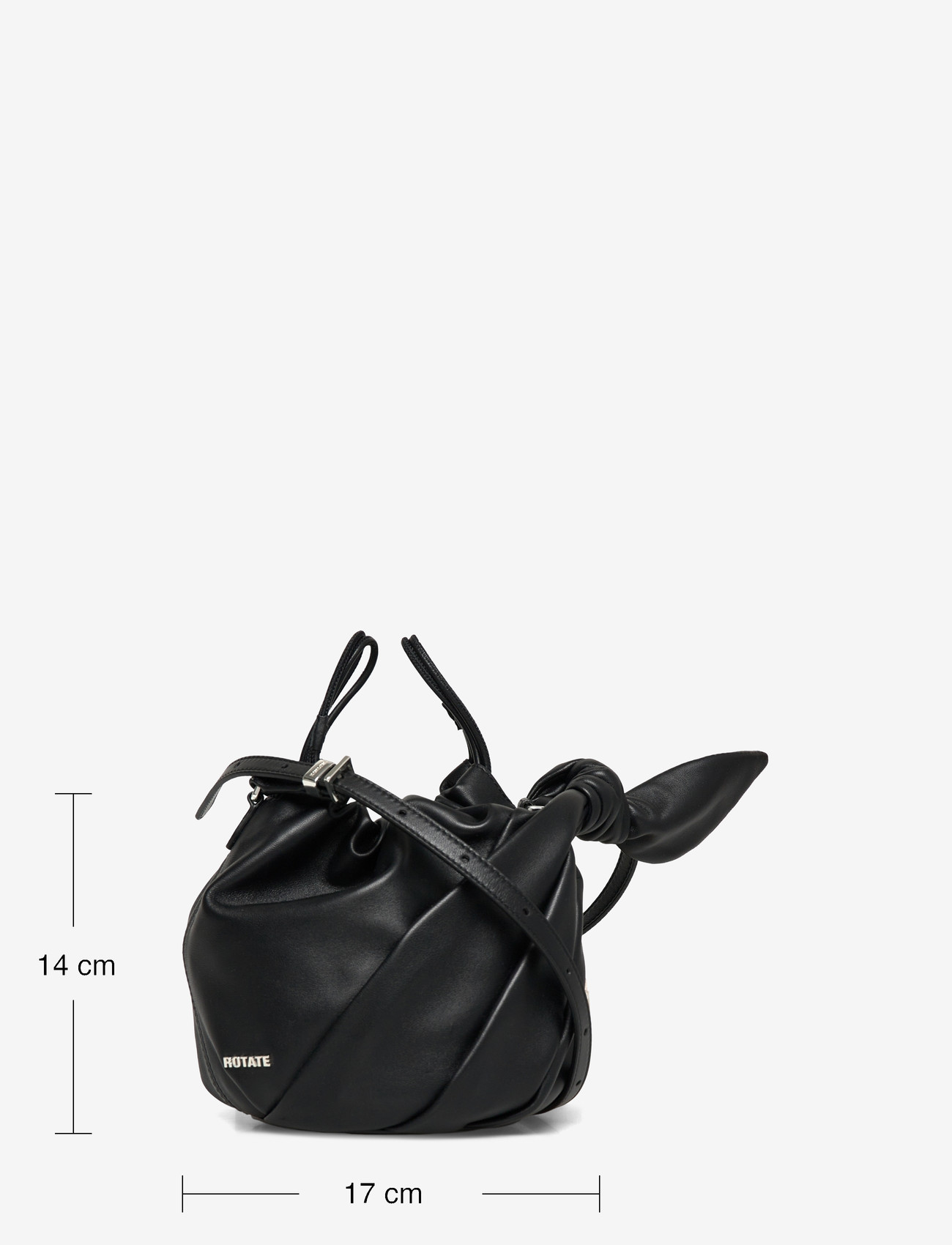 ROTATE - LEATHER BON BON BAG - særlige begivenheder - black - 4