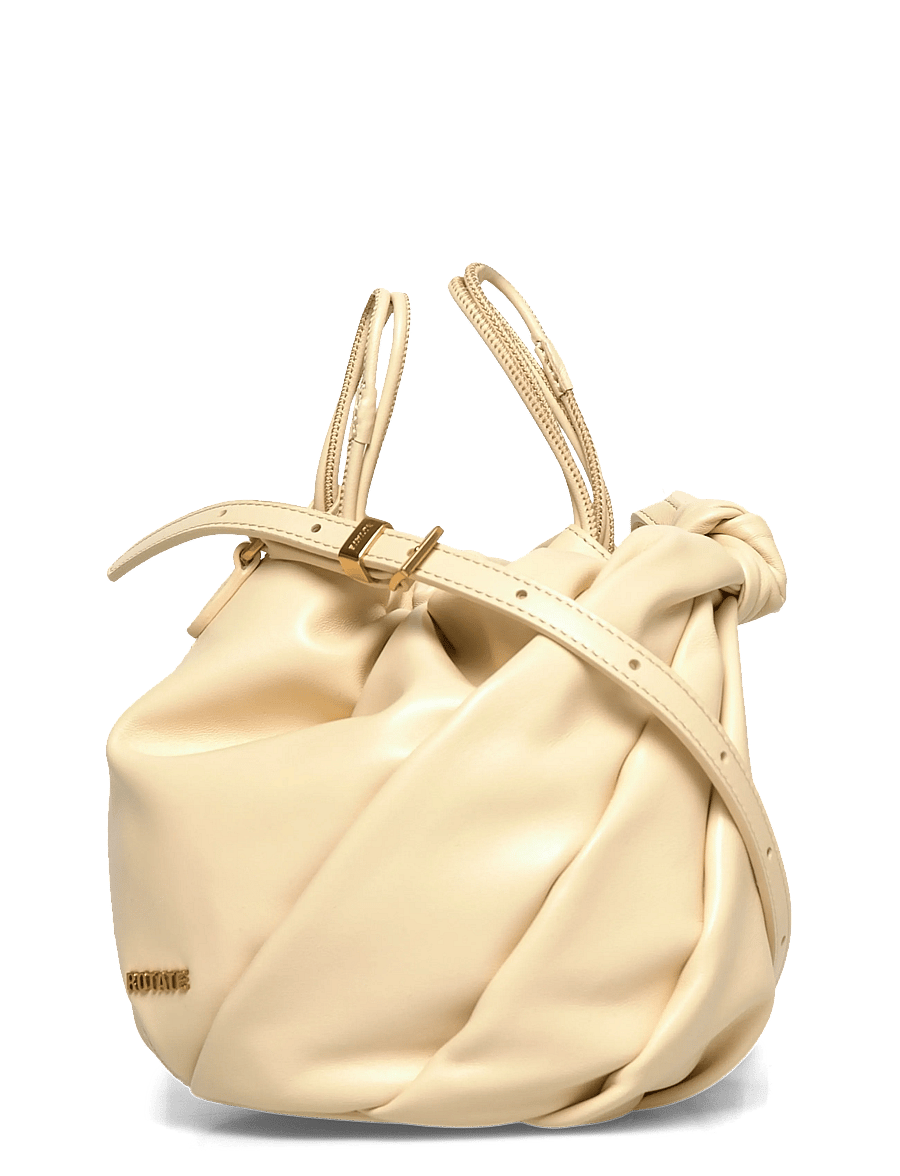 ROTATE - LEATHER BON BON BAG - shoulder bags - italian straw - 1